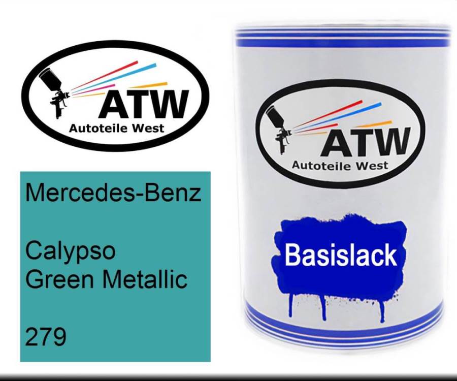 Mercedes-Benz, Calypso Green Metallic, 279: 500ml Lackdose, von ATW Autoteile West.